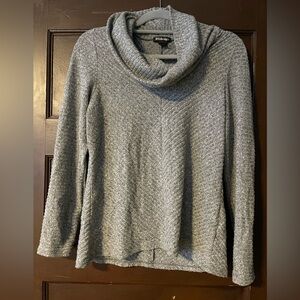 BY Design Lightweight Heather Gray Cowl Neck Sweater